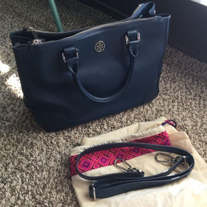 Tory Burch Robinson Double Zip Tote Handbag